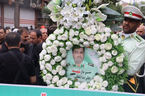 تصاویر/ مراسم تشییع پیکر مطهر شهید سردار سرتیپ پاسدار علیرضا لطفی در ارومیه