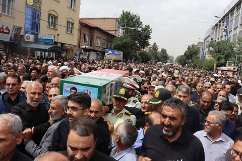 تصاویر/ مراسم تشییع پیکر مطهر شهید سردار سرتیپ پاسدار علیرضا لطفی در ارومیه