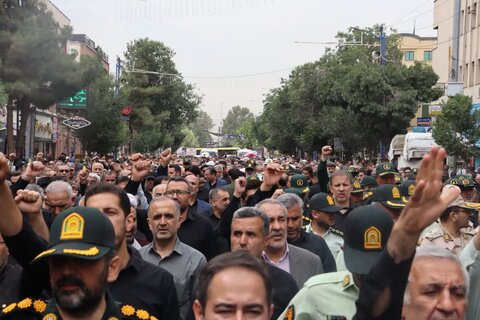 تصاویر/ مراسم تشییع پیکر مطهر شهید سردار سرتیپ پاسدار علیرضا لطفی در ارومیه