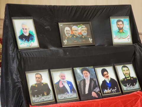 تصاویر/ مراسم گرامیداشت یاد و خاطره شهدای تجاوز اخیر رژیم صهیونیستی در چایپاره