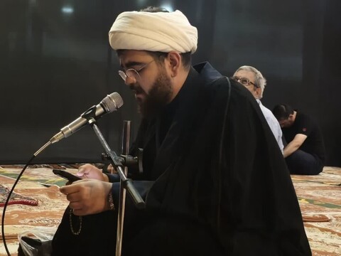 حوزه/ برنامه شب سوم عزاداری ستاد برگزاری نمازجمعه و حوزه علمیه شهرستان مرند