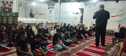 حوزه/ برنامه شب سوم عزاداری ستاد برگزاری نمازجمعه و حوزه علمیه شهرستان مرند