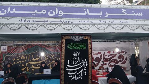 تصاویر/تبلیغ حوزه علمیه خواهران در پیاده راه امیرکبیر اراک