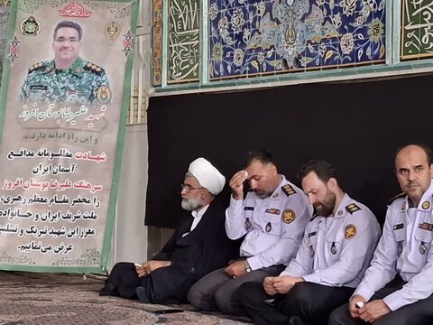 تصاویر/ گرامیداشت هفتمین روزشهادت شهید امنیت سرهنگ شهید علیرضا بوستان افروز در راوند