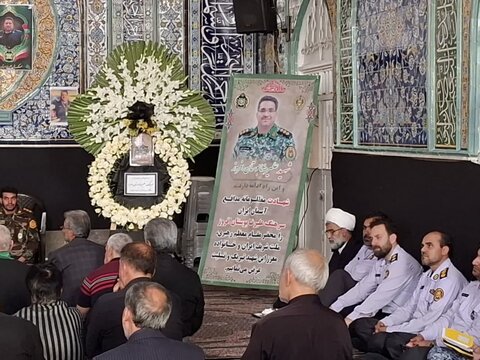 تصاویر/ گرامیداشت هفتمین روزشهادت شهید امنیت سرهنگ شهید علیرضا بوستان افروز در راوند
