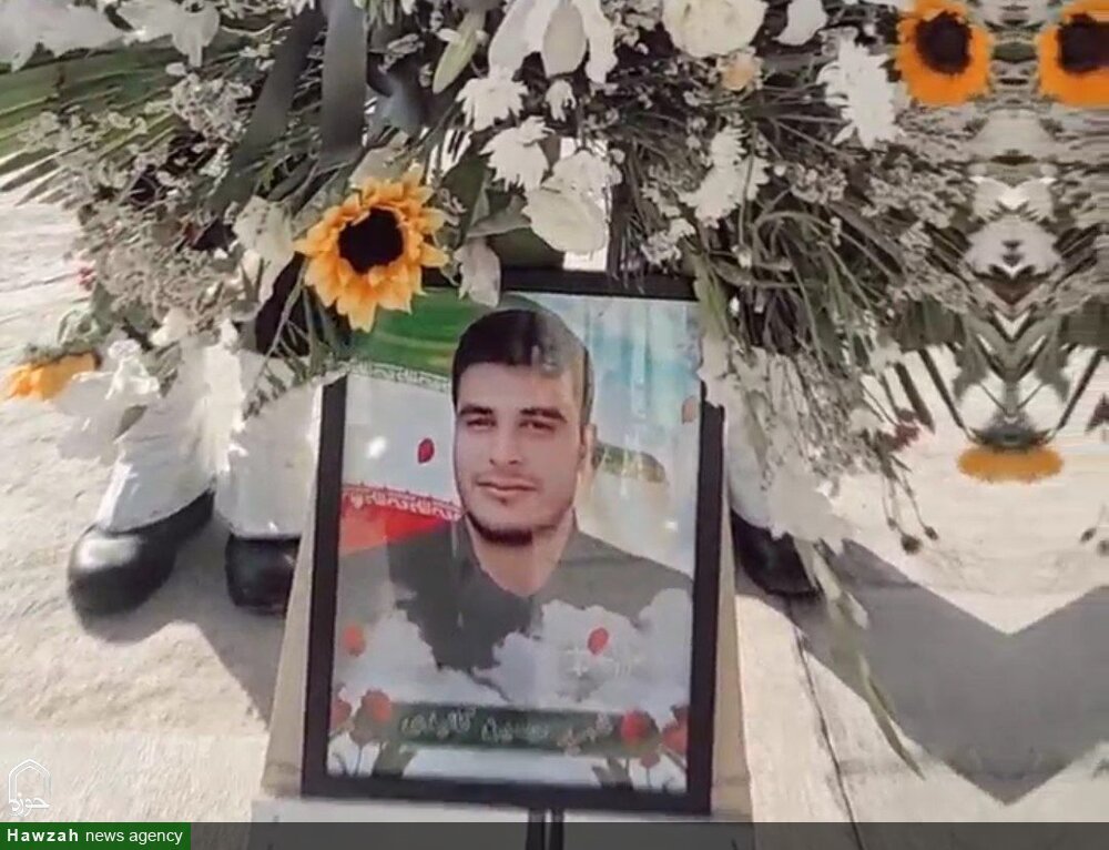 فیلم| بدرقه شهید مدافع امنیت حسین کائیدی