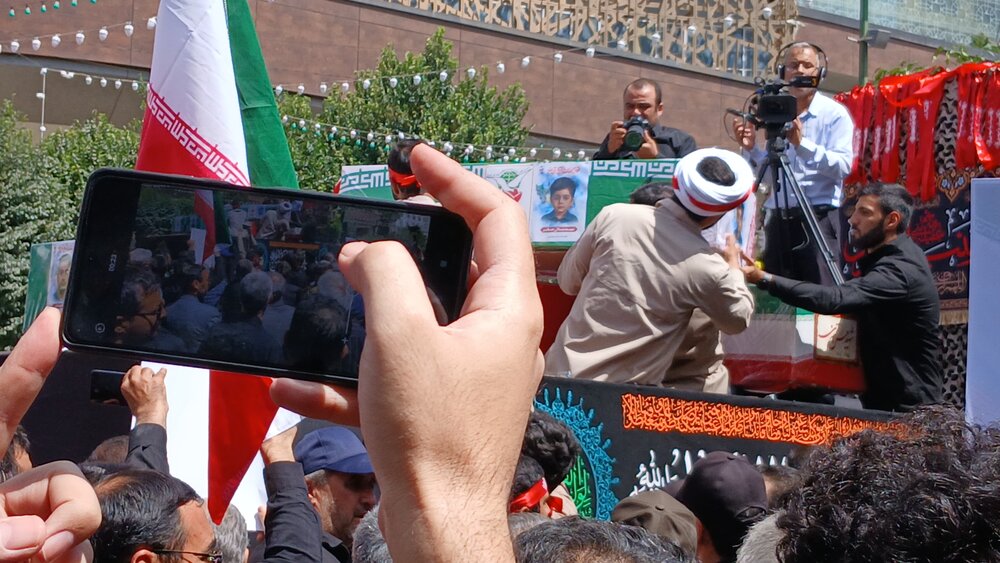 تصاویر مراسم تشییع  ۴ شهیدحمله صهیونیستی در مشهد