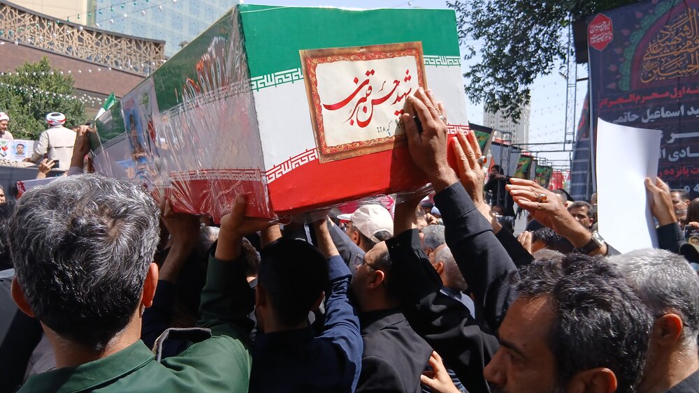 تصاویر مراسم تشییع  ۴ شهیدحمله صهیونیستی در مشهد