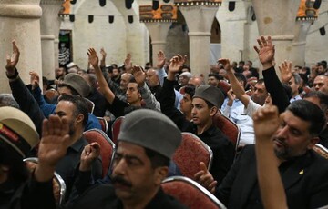 تصاویر/ حضور نوجوانان و هیئت عزاداری حضرت علی اکبر(ع) قشقایی ها در مراسم عزاداری به میزبانی نماینده ولی فقیه در فارس