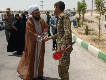 تقدیر امام جمعه فامنین از حافظان امنیت+تصاویر