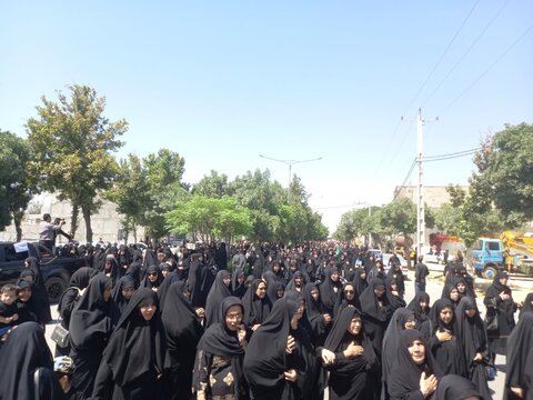 تصاویر/تشییع پیکر شهید انصاری در خمین