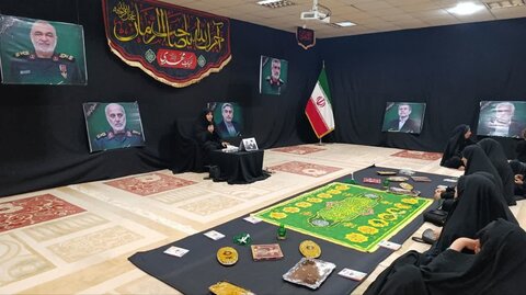 مراسم بزرگداشت شهدای والا مقام مدافع ایران اسلامی در مدرسه علمیه فاطمه الزهرا (س) کنگان