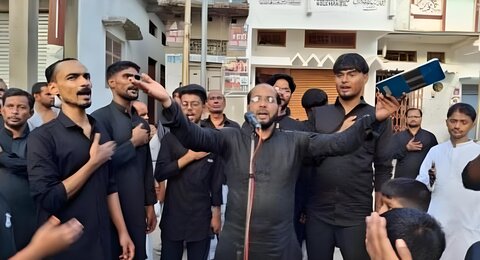 گھوسی میں شہدائے کربلا کی یاد میں جلوس و عزاداری، فضاء نوحہ و ماتم سے گونج اُٹھی