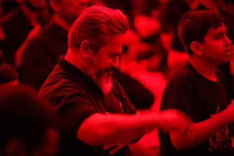 برگزاری مراسم عزاداری حضرت سیدالشهدا(ع) در هیئت رزمندگان اسلام یزد