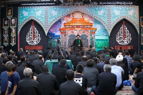 برگزاری مراسم عزاداری حضرت سیدالشهدا(ع) در هیئت رزمندگان اسلام یزد