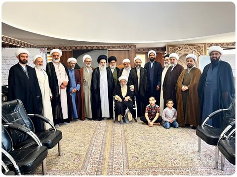 دیدار مدیریت و اساتید مدرسه علمیه امام خمینی(ره) گرگان با آیت الله راشد یزدی در مشهد مقدس