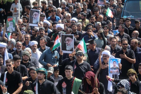 تشییع شهید اسماعیل نادی در سربیشه