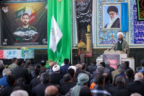 تصاویر| مراسم وداع با شهید مدافع اقتدار ملی در سربیشه