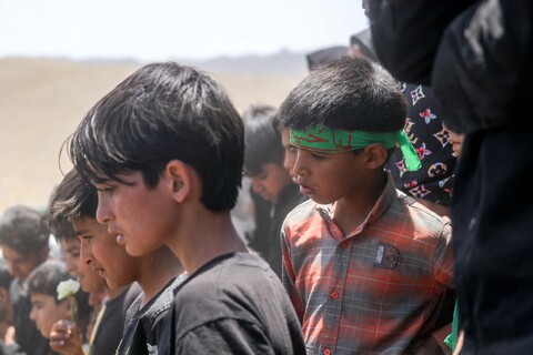 تصاویر| مراسم تشییع و تدفین شهید اقتدار ملی در روستای چاه خو سربیشه