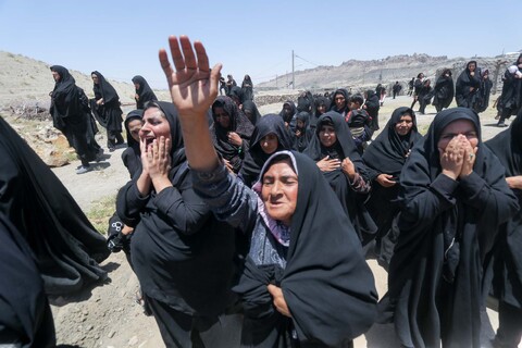 تصاویر| مراسم تشییع و تدفین شهید اقتدار ملی در روستای چاه خو سربیشه