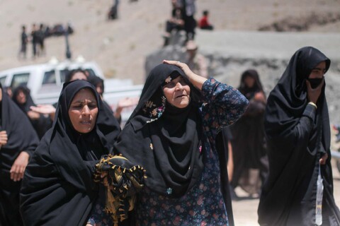 تصاویر| مراسم تشییع و تدفین شهید اقتدار ملی در روستای چاه خو سربیشه