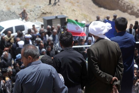 تصاویر| مراسم تشییع و تدفین شهید اقتدار ملی در روستای چاه خو سربیشه