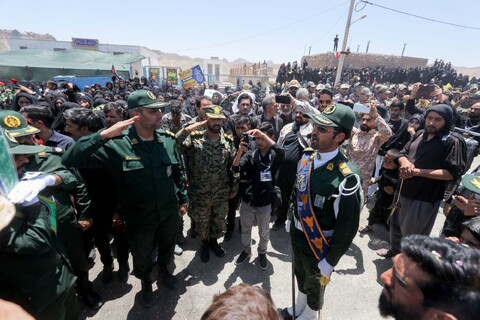 تصاویر| مراسم تشییع و تدفین شهید اقتدار ملی در روستای چاه خو سربیشه