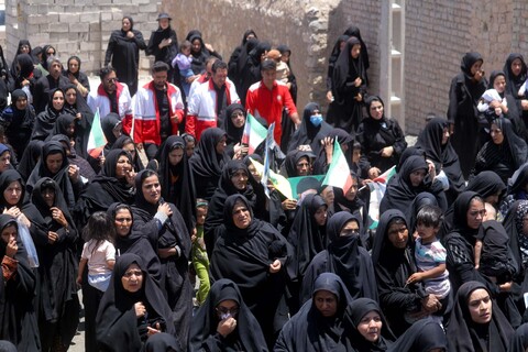 تصاویر| مراسم تشییع و تدفین شهید اقتدار ملی در روستای چاه خو سربیشه