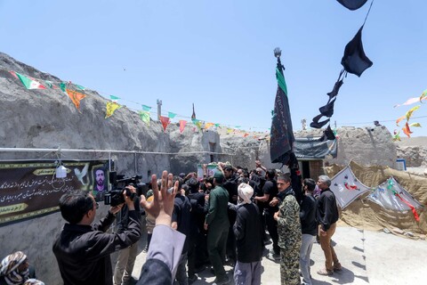 تصاویر| مراسم تشییع و تدفین شهید اقتدار ملی در روستای چاه خو سربیشه