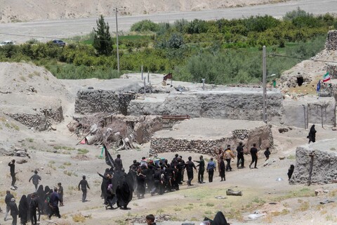 تصاویر| مراسم تشییع و تدفین شهید اقتدار ملی در روستای چاه خو سربیشه