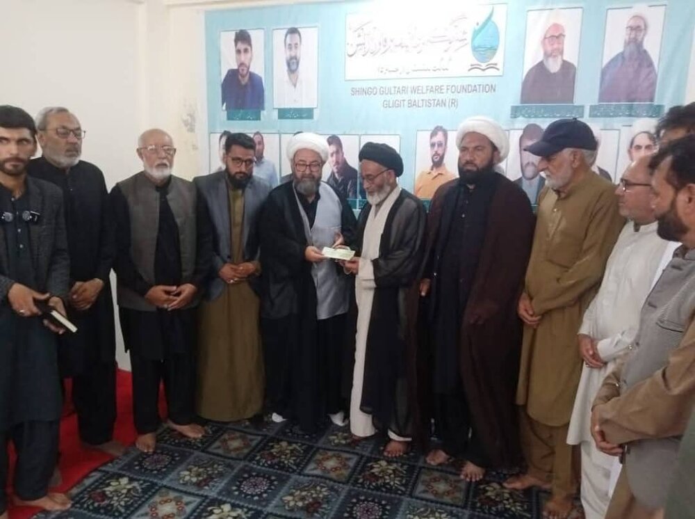 شنگو گلتری ویلفیئر فاؤنڈیشن کے توسط سے فیالنگ واٹر ڈرائیورجن منصوبے کے لیے بھاری رقم کا عطیہ