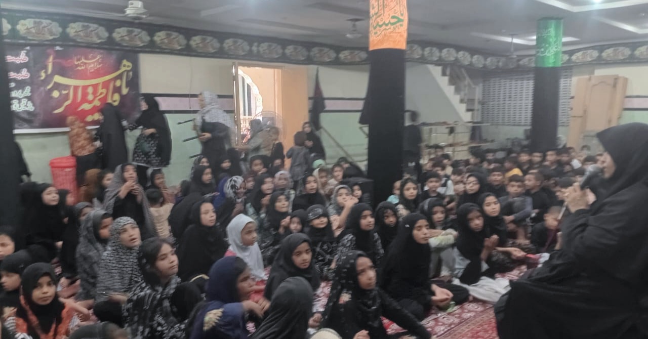 مغلپورہ لاہور میں عشرۂ مجالسِ طفلانِ مسلم کی چھٹی مجلسِ عزاء عقیدت و احترام سے منعقد