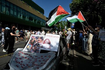 اعتراض مردم آمریکا به همکاری یک بانک با نسل کشی فلسطینی ها