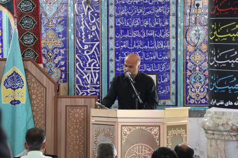 تصاویر/ عزاداری محرم در مصلی جمعه خارگ