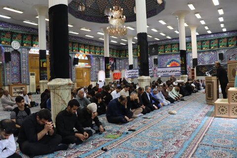 تصاویر/ عزاداری محرم در مصلی جمعه خارگ