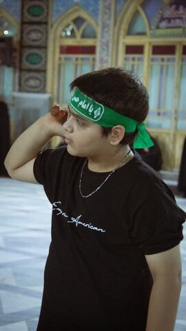 تصاویر / عزاداری روز پنجم محرم هیئات مذهبی آران و بیدگل در حرم مطهر هلال بن علی (ع)