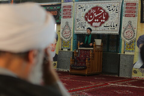 مراسم عزاداری روز ششم ماه محرم در مدرسه علمیه آیت الله آخوند (ره) برگزار شد