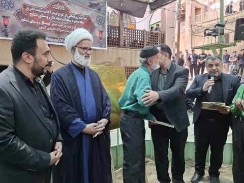 تصاویر/ تجلیل از سادات دهه دار محرم روستای نشلج کاشان