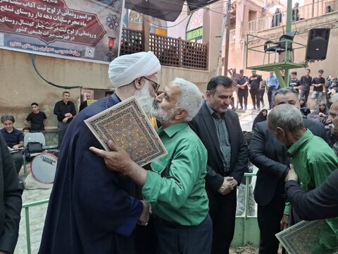 تصاویر/ تجلیل از سادات دهه دار محرم روستای نشلج کاشان