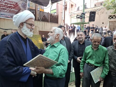 تصاویر/ تجلیل از سادات دهه دار محرم روستای نشلج کاشان