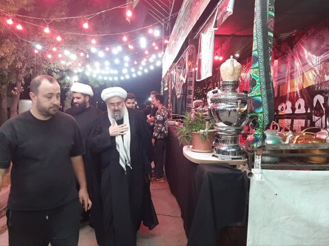 تصاویر / حضور امام جمعه ملایر در هیئت‌های عزاداری