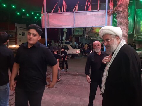 تصاویر / حضور امام جمعه ملایر در هیئت‌های عزاداری