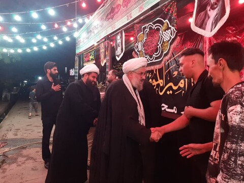 تصاویر / حضور امام جمعه ملایر در هیئت‌های عزاداری