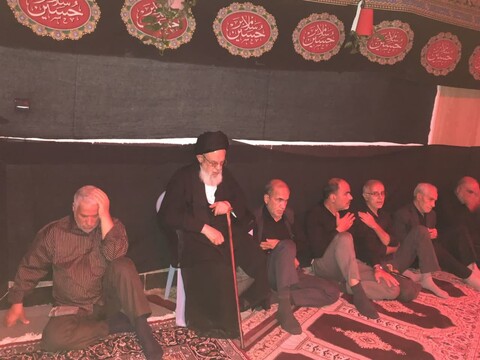 تصاویر / حضور امام جمعه ملایر در هیئت‌های عزاداری