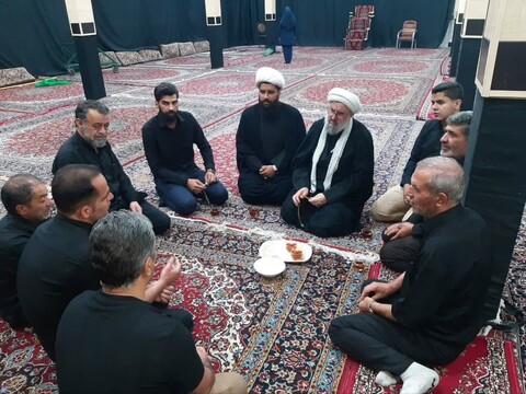تصاویر / حضور امام جمعه ملایر در هیئت‌های عزاداری