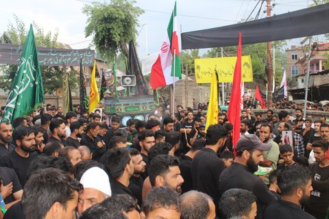 انجمنِ شرعی شیعیانِ جموں وکشمیر کے تحت چھٹی محرم کی مناسبت سے عظیم الشان جلوس عزاء برآمد