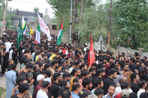 انجمنِ شرعی شیعیانِ جموں وکشمیر کے تحت چھٹی محرم کی مناسبت سے عظیم الشان جلوس عزاء برآمد