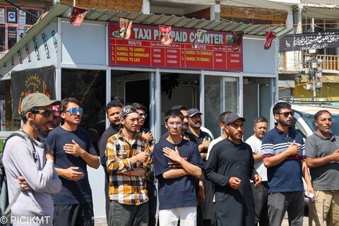 کارگل میں حضرت قاسمؑ کی یاد میں روزِ جواناں کا جلوس؛ فلسطین کے مظلوم بچوں سے اظہار یکجہتی اور ایران کی حمایت