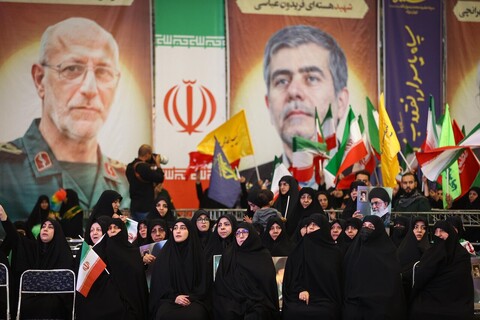 تصاویر/ آیین بزرگداشت شهدای اقتدار ایران در جنگ تحمیلی ۱۲ روزه در تهران