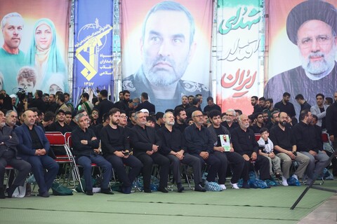 تصاویر/ آیین بزرگداشت شهدای اقتدار ایران در جنگ تحمیلی ۱۲ روزه در تهران